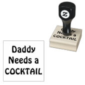 Papa heeft een COCKTAIL nodig Rubberstempel (Gestempeld)