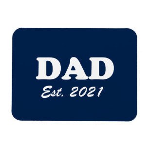 Papa heeft een datum ingesteld voor marineblauw wi magneet