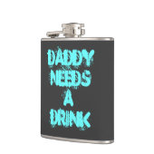 Papa heeft een drink nodig Flask - Vaderdag cadeau Heupfles (Links)