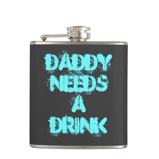 Papa heeft een drink nodig Flask - Vaderdag cadeau Heupfles (Voorkant)
