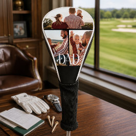Papa heeft een gepersonaliseerde gezinsfoto gemaak golfheadcover