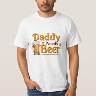 Papa heeft een grappig bierliefhebber T-shirt nodi