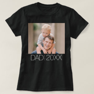 Papa heeft een moderne scriptfoto ingesteld t-shirt