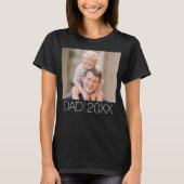 Papa heeft een moderne scriptfoto ingesteld t-shirt (Voorkant)