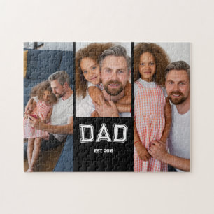 Papa Heeft Elegante 3 Foto Cadeaus Gevestigd Legpuzzel
