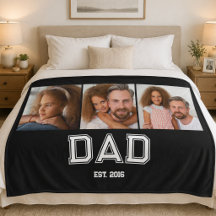 Papa heeft elegante 3 foto cadeaus zwart