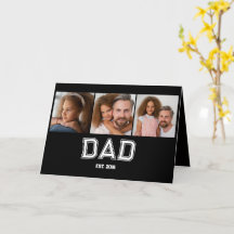 Papa heeft elegante 3 foto cadeaus zwart