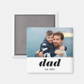 Papa heeft foto-cadeau opgericht magneet (Voorkant / Achterkant)