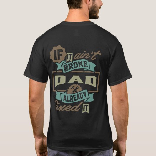Papa heeft het al geregeld t-shirt (Achterkant)