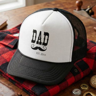 Papa heeft het jaar van de snor western vintage op trucker pet