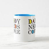 Papa heeft koffie nodig tweekleurige koffiemok (Center)