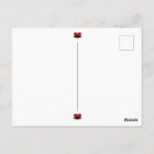 Papa heeft liefde nodig, geen DNA Mustache Heart Briefkaart (Achterkant)