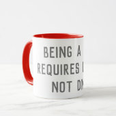 Papa heeft liefde nodig, geen DNA Mustache Heart Mok (Voorkant links)