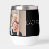 Papa heeft modern schrift foto opgericht (Achterkant)