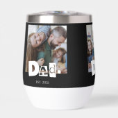 Papa heeft moderne 3 kinderen foto collage opgeric (Voorkant)