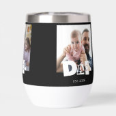 Papa heeft moderne 3 kinderen foto collage opgeric (Achterkant)