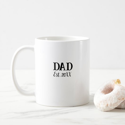 Papa heeft nieuwe Dad Custom Mok opgericht (Met donut)