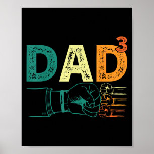 Papa heeft pap van drie Mannen citaten, grappige k Poster