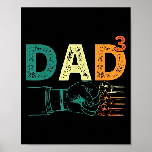 Papa heeft pap van drie Mannen citaten, grappige k Poster (Voorkant)