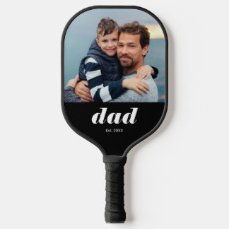 Papa Heeft Plezierige Typografie Foto Pickleball Paddle