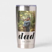 Papa heeft Vaderdag gefotografeerd Geïsoleerde Drinkbeker (Voorkant)