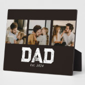 Papa heeft Zwarte Fun 3-foto ingesteld Fotoplaat (Zijkant)