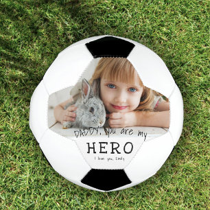 Papa Held Vader Familie Foto Voetbal