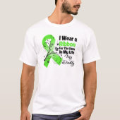 Papa Hero in mijn leven Lymphoma Ribbon T-shirt (Voorkant)