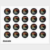 Papa Hero Legend Gepersonaliseerde aangepaste naam Ronde Sticker (Vel)