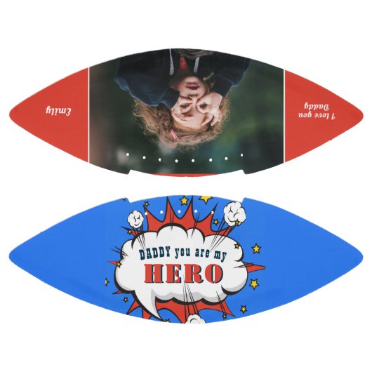 Papa Hero Superheld Papa Fathers foto American Football (Panelen)