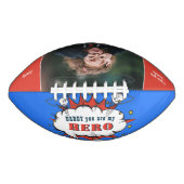 Papa Hero Superheld Papa Fathers foto American Football (Voorkant)