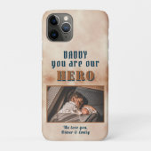 Papa Hero Waterverf Vader Keepomwille Familie Foto Case-Mate iPhone Case (Achterkant)