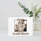 Papa het Barbariaanse Briefkaart (Staand voorkant)