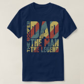 Papa het Man de bode de legende T-shirt (Design voorkant)