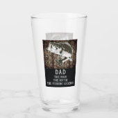 Papa Het Man De Myth Bass Vist legende grappny Glas (Achterkant)