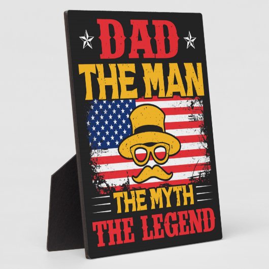 Papa het Man de Myth de Legend Fotoplaat (Zijkant)