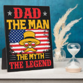 Papa het Man de Myth de Legend Fotoplaat (Zijkant)