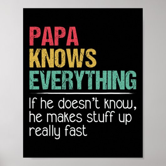 Papa het Man de mythe de byd invloed hij kent e Poster (Voorkant)