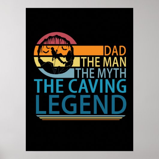 Papa het Man de mythe de Caving Legend Poster (Voorkant)