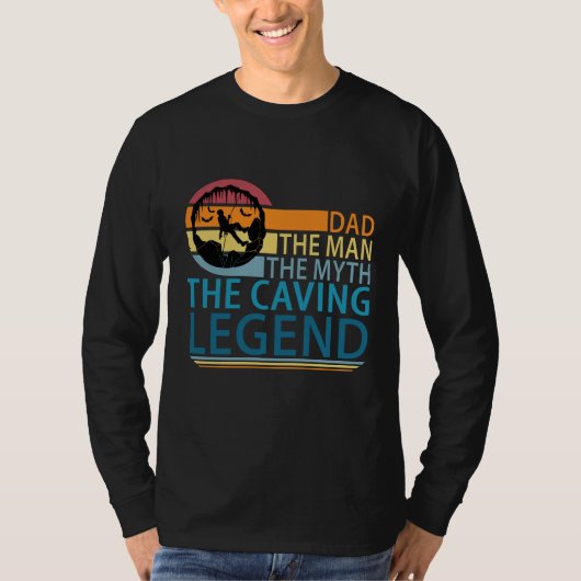 Papa het Man de mythe de Caving Legend T-shirt (Voorkant)