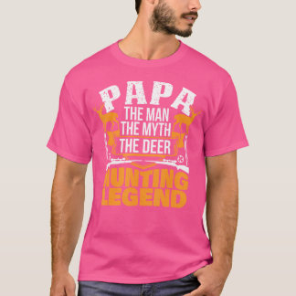 Papa het Man de mythe de jachtlende T-shirt