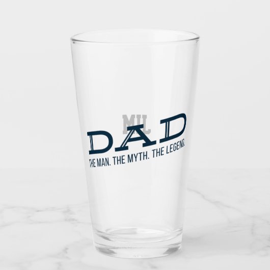 Papa het Man de mythe de legendarische monogram Glas (Voorkant)