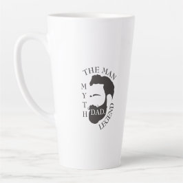 Papa het man, de mythe, de legendarische tekst zwa latte mok