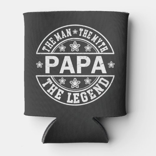 Papa het Man de mythe de legendarische vaderdag Blikjeskoeler (Voorkant)