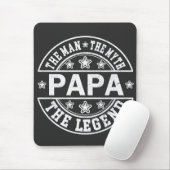 Papa het Man de mythe de legendarische vaderdag Muismat (Met muis)