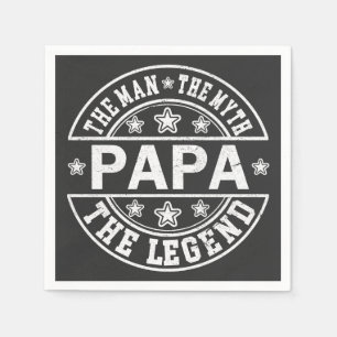 Papa het Man de mythe de legendarische vaderdag Servet