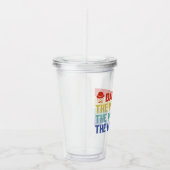 Papa. Het Man, de mythe, de legende. Acryl Drinkbeker (Rechts)