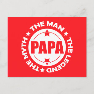 Papa. Het Man. De mythe. De Legende. Briefkaart