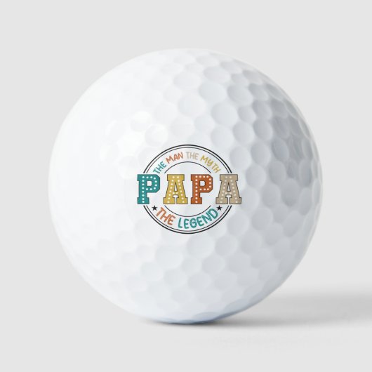Papa, het Man, de mythe, de legende Golfballen (Voorkant)