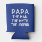 Papa het Man de mythe de legende grappige koelbox Blikjeskoeler (Achterkant)